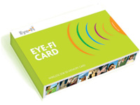 Eye-Fi packaging. Wireless memory card for your camera