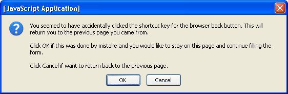 Firefox confirmation dialog box